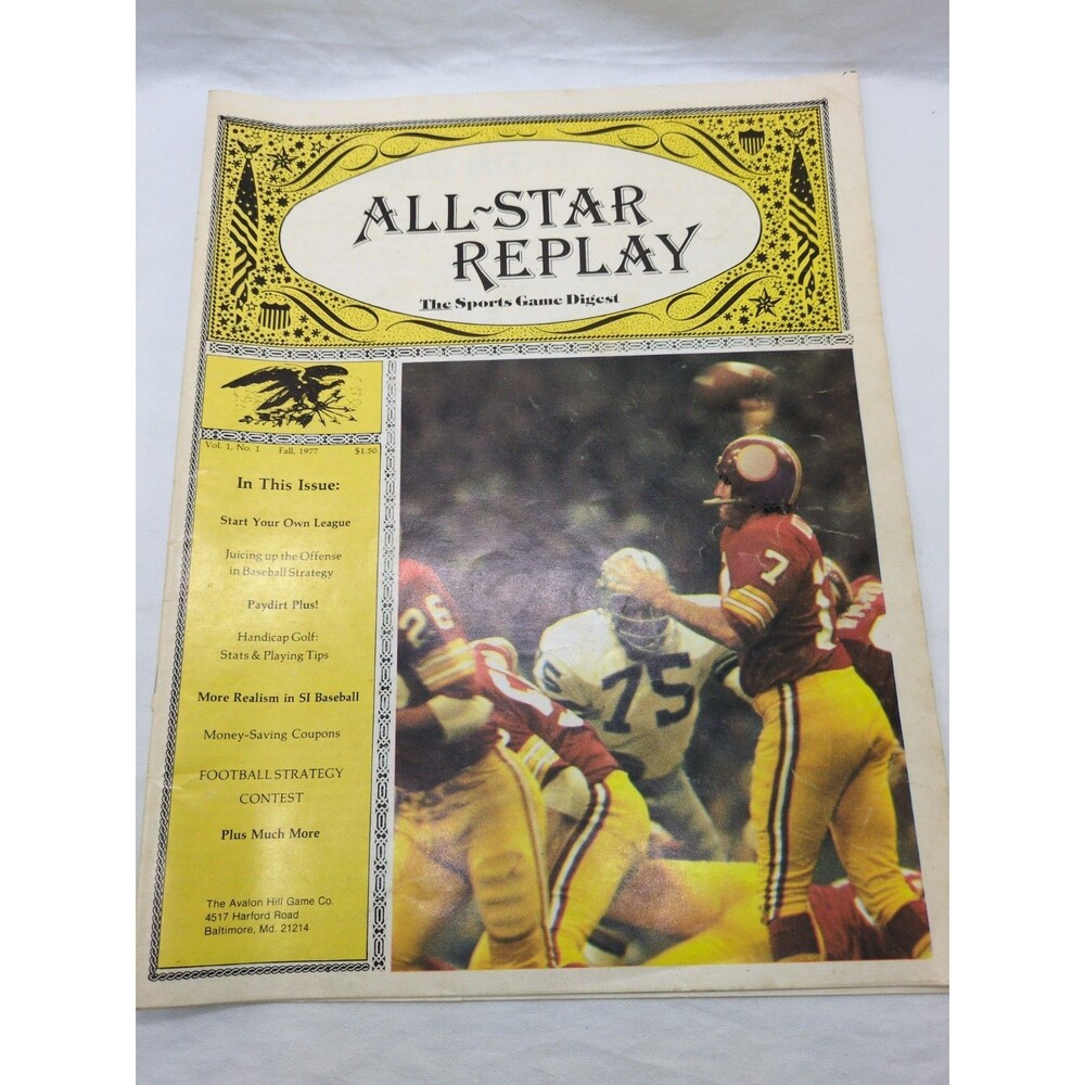All-Star Replay The Sports Game Digest Vol 1 No 1 Fall 1997